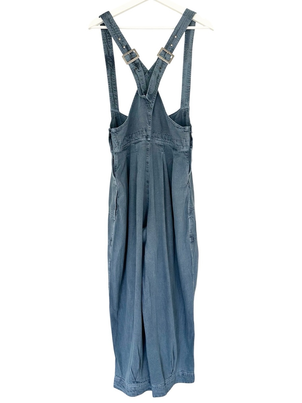 Free People | We The Free • Felix Tapered Overalls Flint Stone Blue - Picture 5 of 14